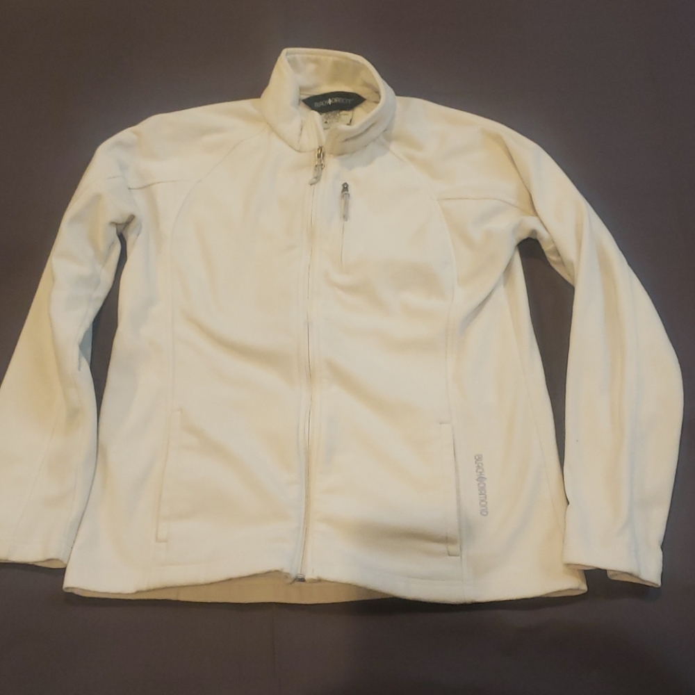 Black Diamond off white fleece w/3 pockets size me #sh